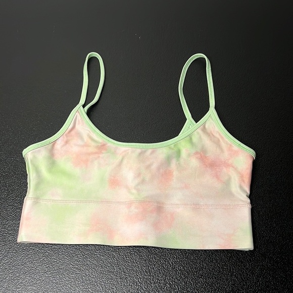 Fabletics Lime Green & Pink Sports Bra - Picture 1 of 2